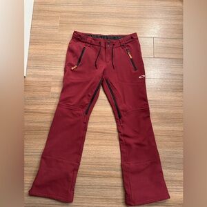 Oakley Burgundy Ski Pants